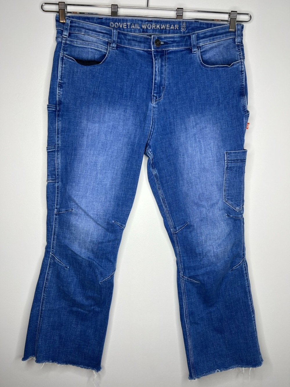 Dovetail Workwear Tori Jeans Women’s 18 Denim Utility Pants Carpenter Stretch